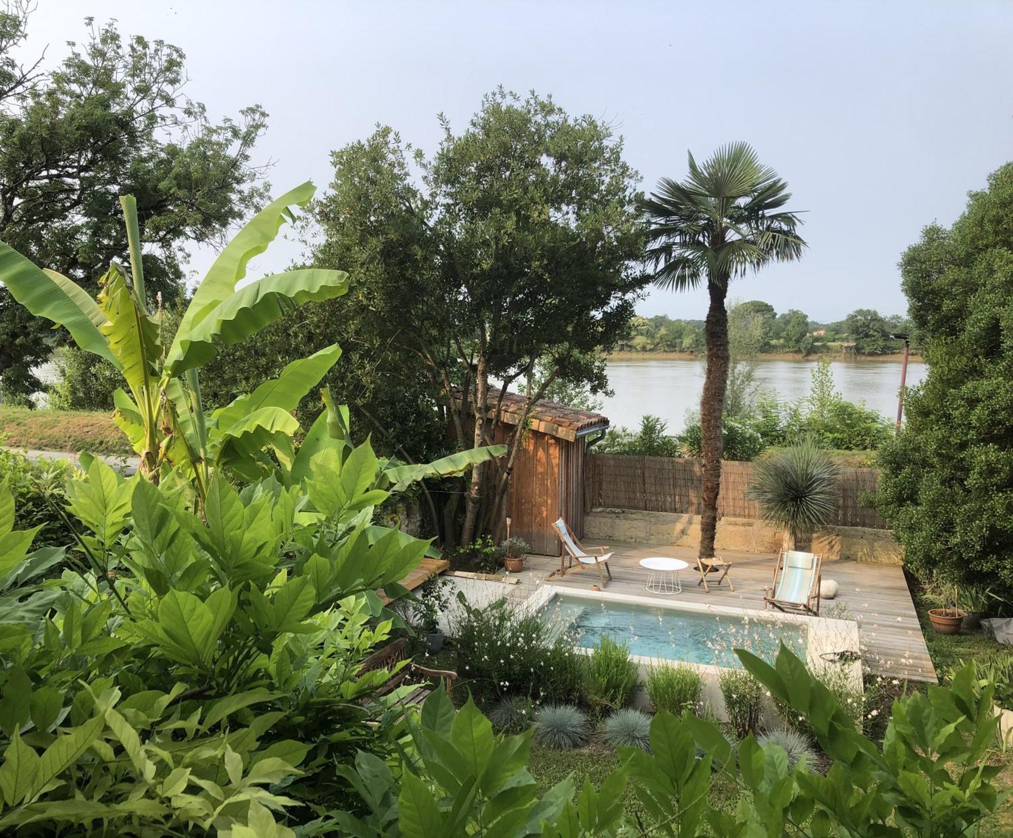 Songes Au Lit Du Fleuve Bed and Breakfast Cambes  Buitenkant foto